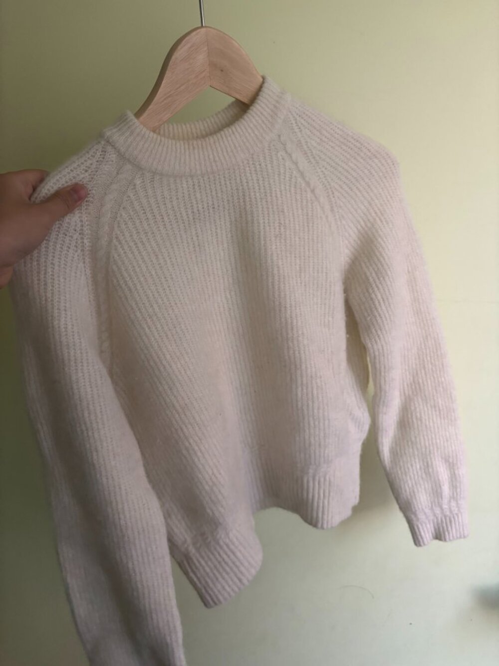 Sezane Cream Crewneck